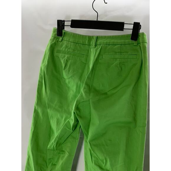 SJSJ Women's Bright Green Straight-Leg Dress Pants SZ M - Picture 4 of 6